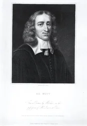 Johan de Witt (1625-72) portréja, amelyet Edward Scriven (1775-1841) metszett